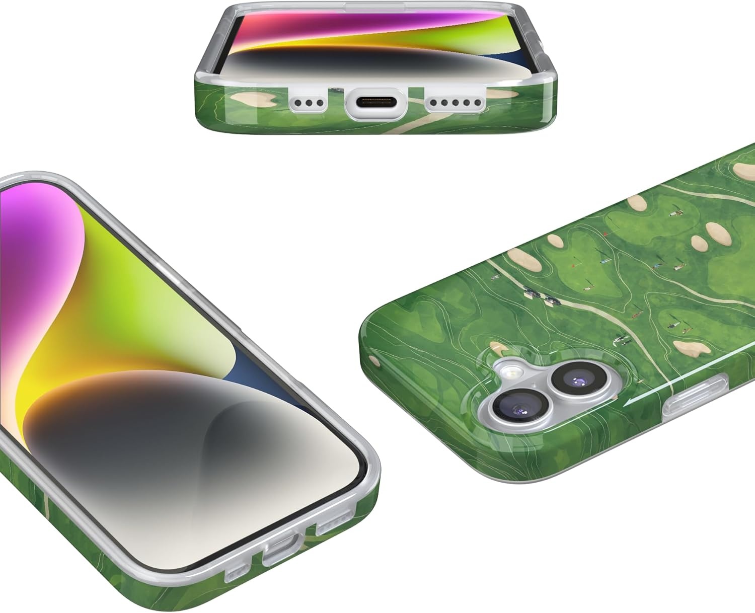 image:imageCasely iPhone 17 Case Clubhouse The Back Nine Compatible with MagSafe Classic Ultra Thin Design
