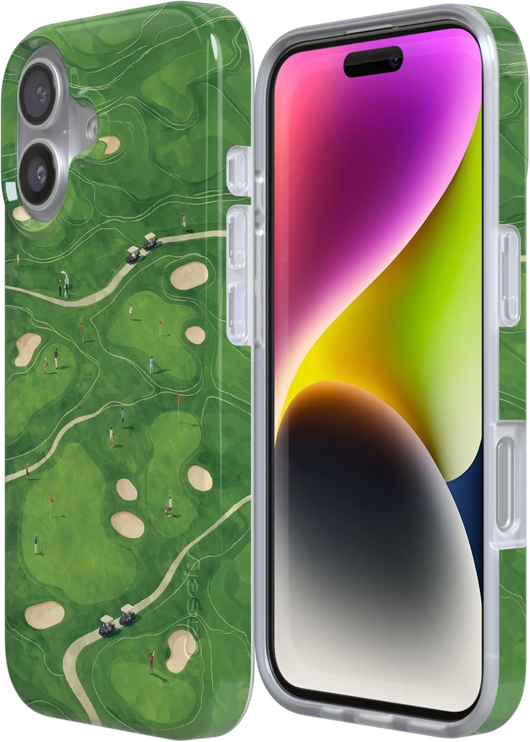 image:imageCasely iPhone 17 Case Clubhouse The Back Nine Compatible with MagSafe Classic Ultra Thin Design