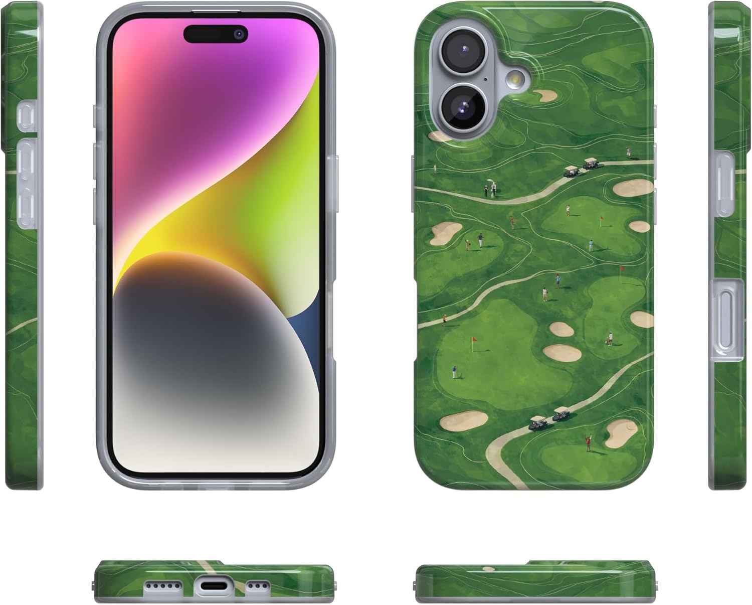 image:imageCasely iPhone 17 Case Clubhouse The Back Nine Compatible with MagSafe Classic Ultra Thin Design