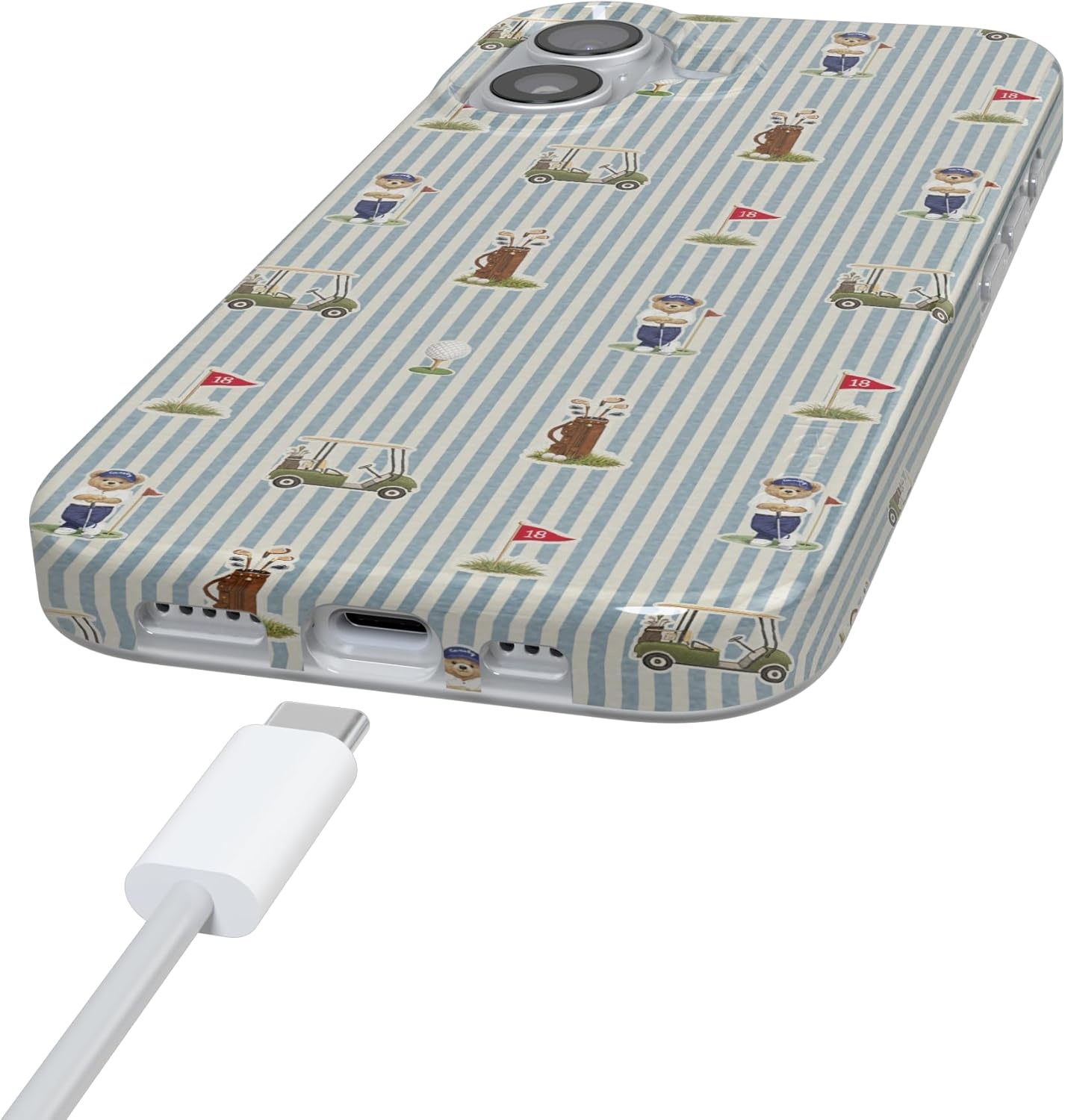 image:imageCasely iPhone 17 Case Clubhouse The Caddie Print Compatible with MagSafe Classic Ultra Thin Design