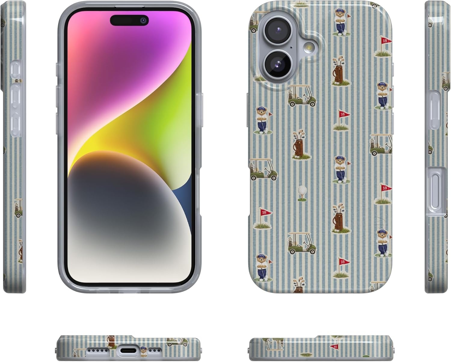 image:imageCasely iPhone 17 Case Clubhouse The Caddie Print Compatible with MagSafe Classic Ultra Thin Design