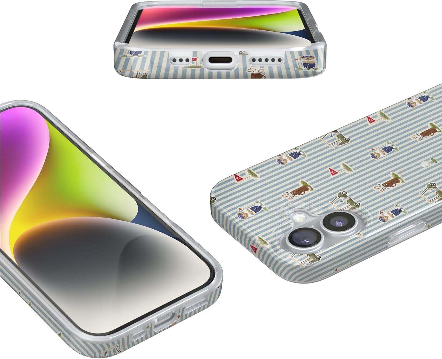 image:imageCasely iPhone 17 Case Clubhouse The Caddie Print Compatible with MagSafe Classic Ultra Thin Design