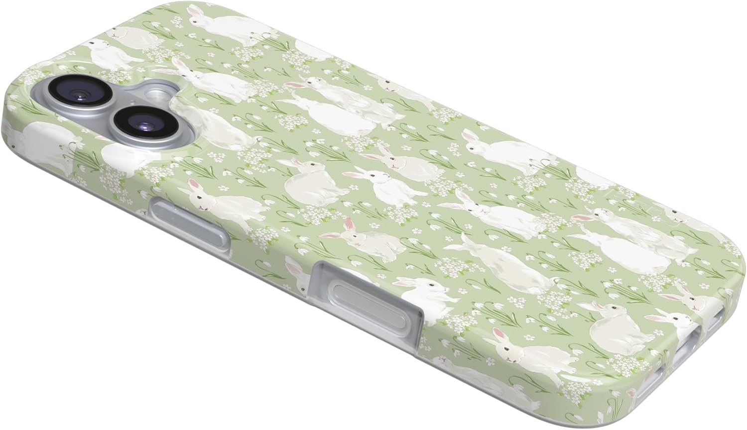 image:imageCasely iPhone 17 Case Hop to it Green Bunny Compatible with MagSafe Classic Ultra Thin Design