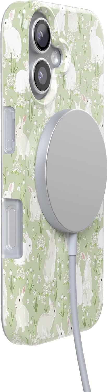 image:imageCasely iPhone 17 Case Hop to it Green Bunny Compatible with MagSafe Classic Ultra Thin Design