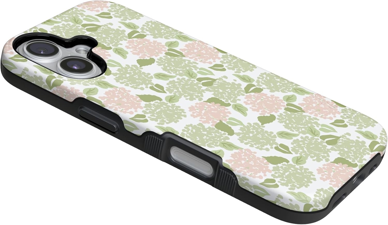 image:imageCasely iPhone 17 Case Hydrangea Haze Floral Garden Bold Protective Design Compatible with MagSafe