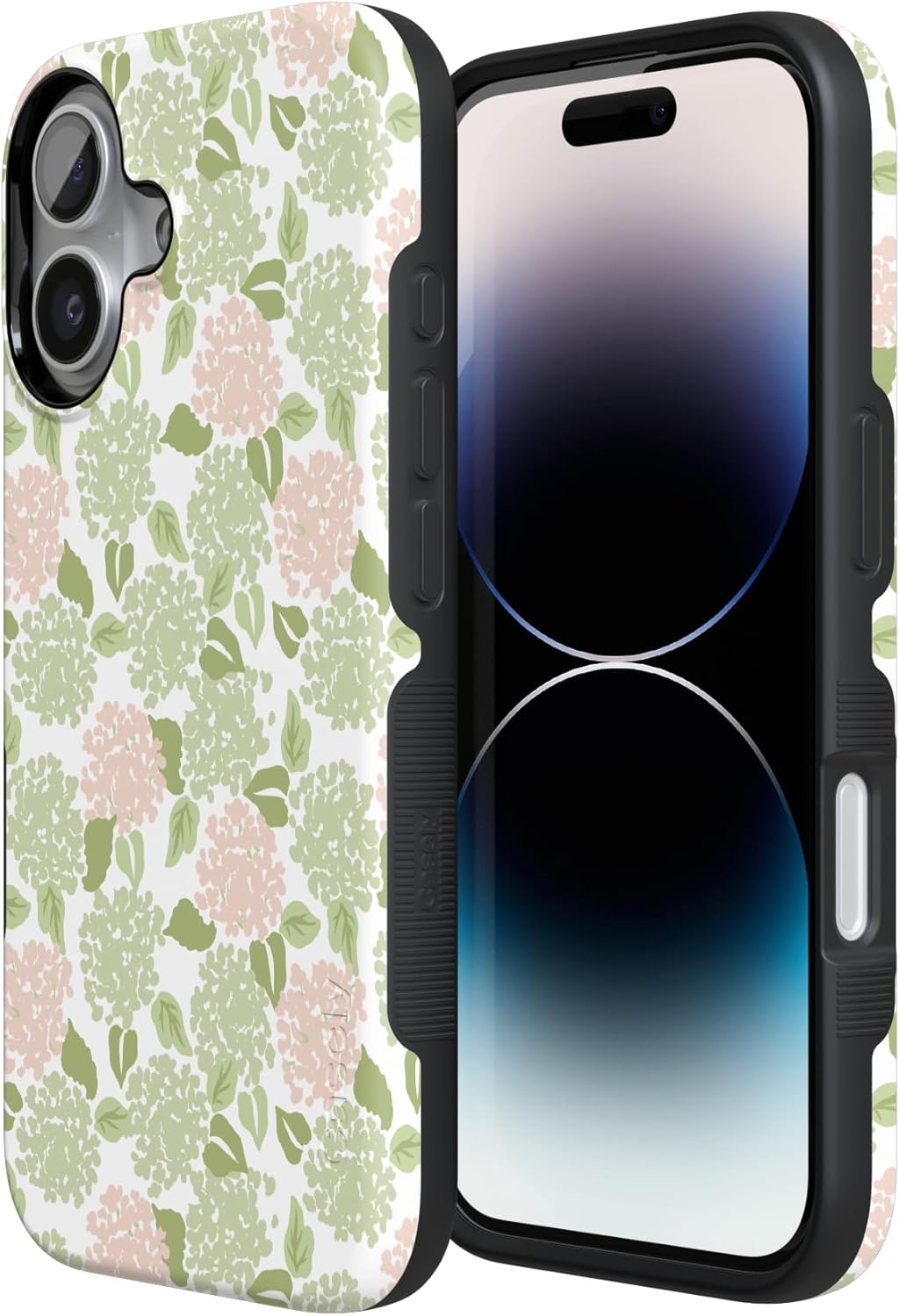 image:imageCasely iPhone 17 Case Hydrangea Haze Floral Garden Bold Protective Design Compatible with MagSafe