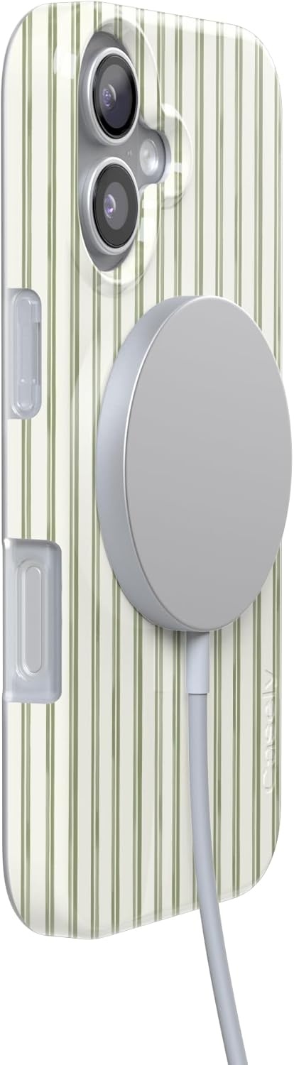 image:imageCasely iPhone 17 Case Linen Stripe The Boyfriend Collection Compatible with MagSafe Classic Ultra Thin Design