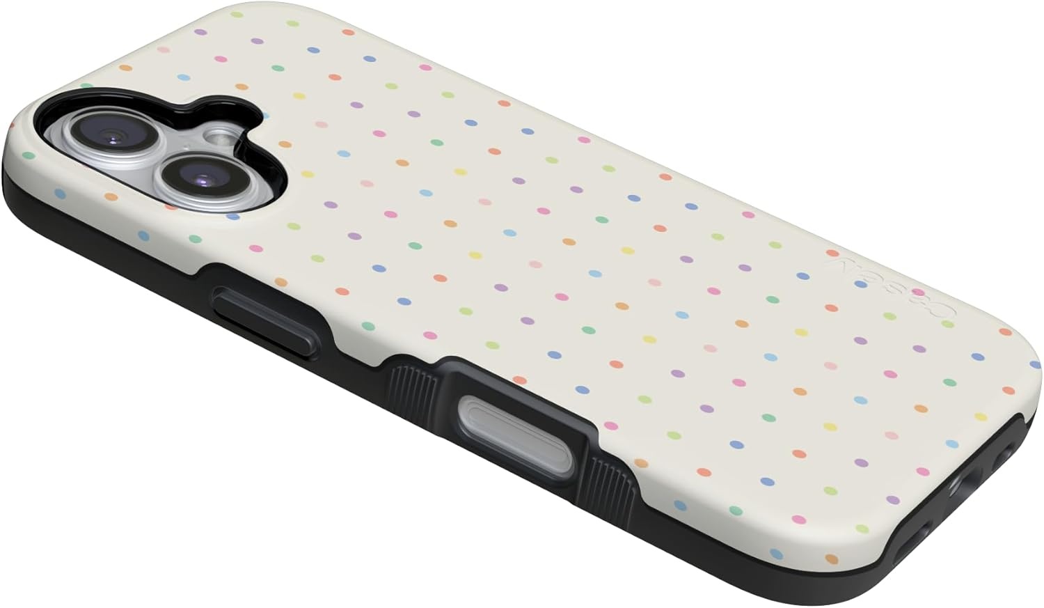 image:imageCasely iPhone 17 Case On the Dot Rainbow Polka Dot Bold Protective Design Compatible with MagSafe
