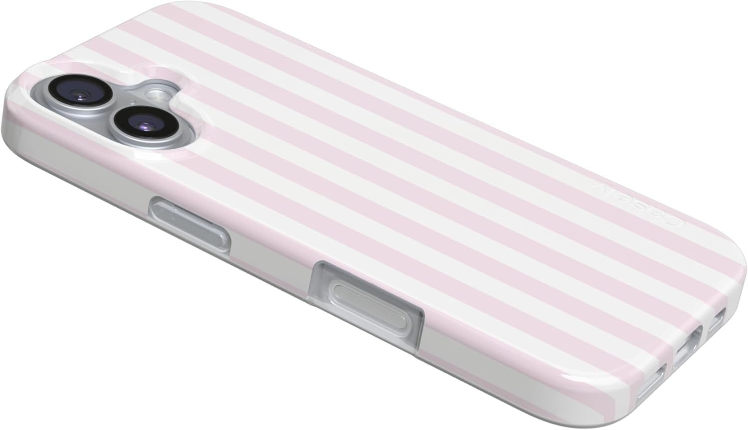 image:imageCasely iPhone 17 Case Pink Stripes Sunday Best Compatible with MagSafe Classic Ultra Thin Design