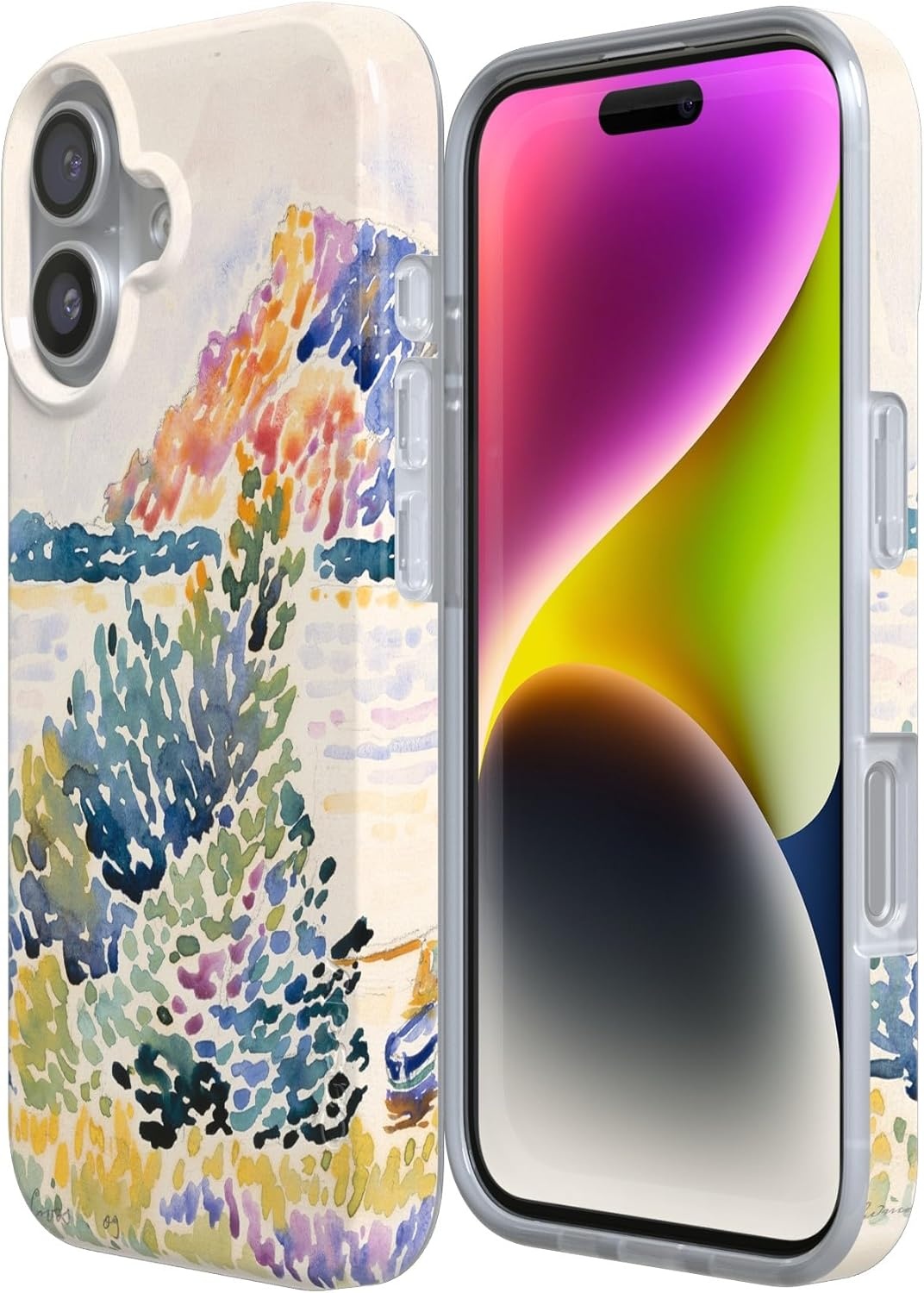 image:imageCasely iPhone 17 Case Scribble Me that Crayola Rainbow Pencil Compatible with MagSafe Classic Ultra Thin DesignCalm Waters The Met Museum