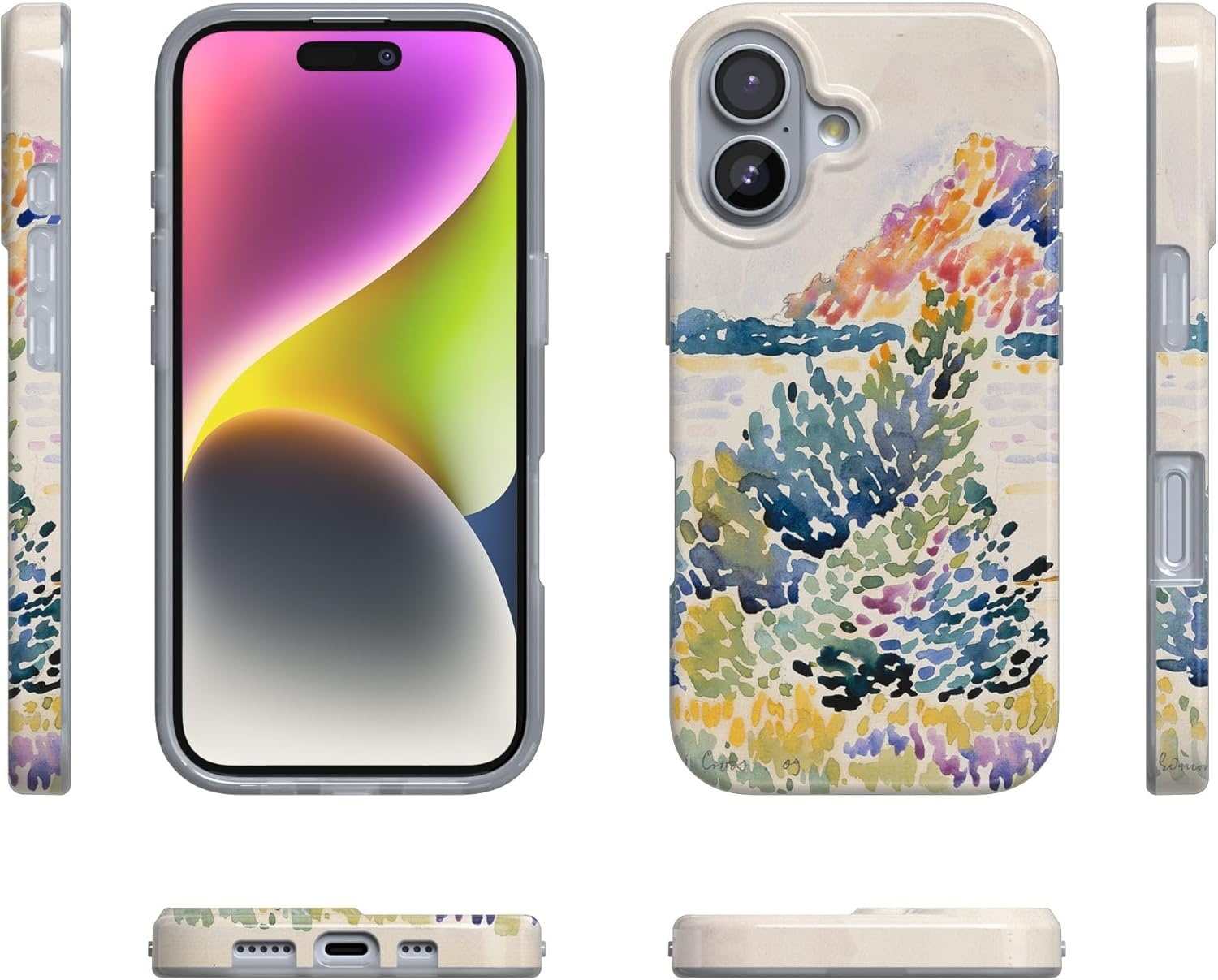 image:imageCasely iPhone 17 Case Scribble Me that Crayola Rainbow Pencil Compatible with MagSafe Classic Ultra Thin DesignCalm Waters The Met Museum