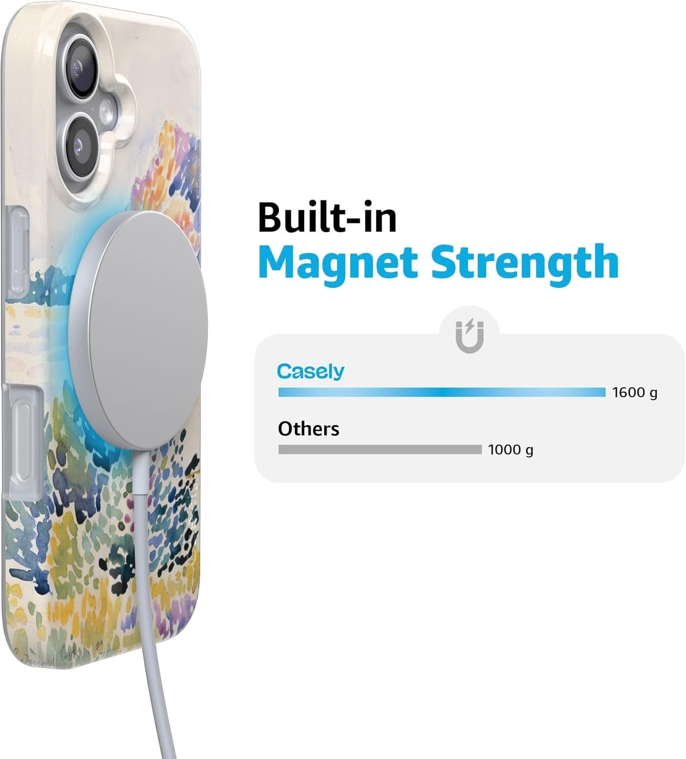 image:imageCasely iPhone 17 Case Scribble Me that Crayola Rainbow Pencil Compatible with MagSafe Classic Ultra Thin DesignCalm Waters The Met Museum