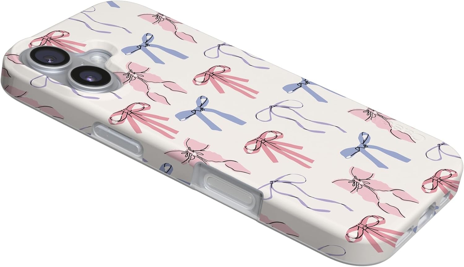 image:imageCasely iPhone 17 Case Scribble Me that Crayola Rainbow Pencil Compatible with MagSafe Classic Ultra Thin DesignCoquette Girlie Pastel Bows