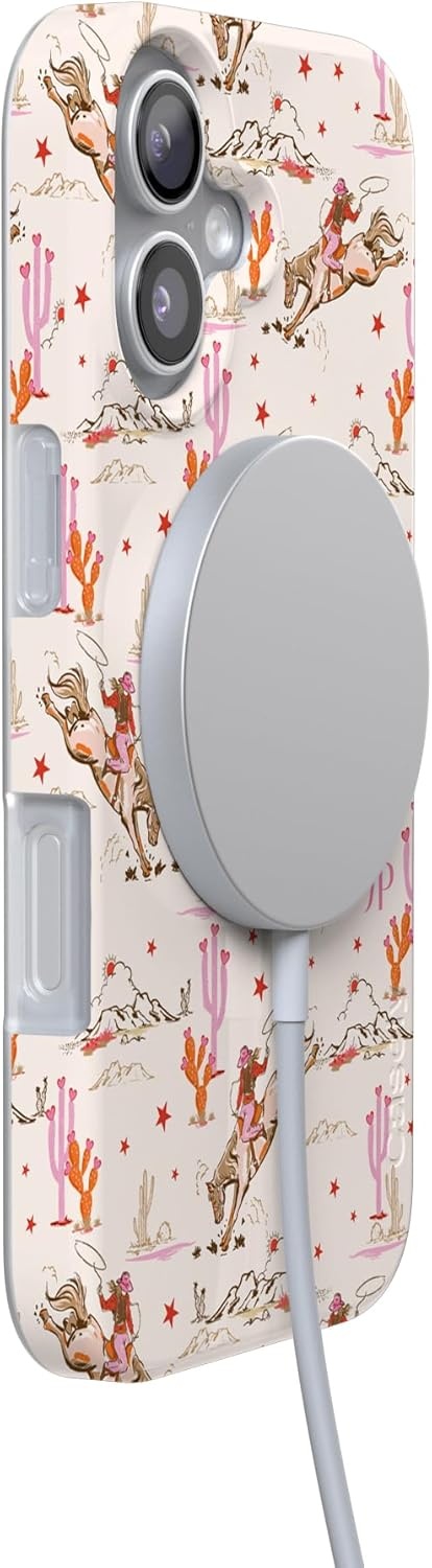 image:imageCasely iPhone 17 Case Scribble Me that Crayola Rainbow Pencil Compatible with MagSafe Classic Ultra Thin DesignCowgirl Canyon FashionPass x Casely