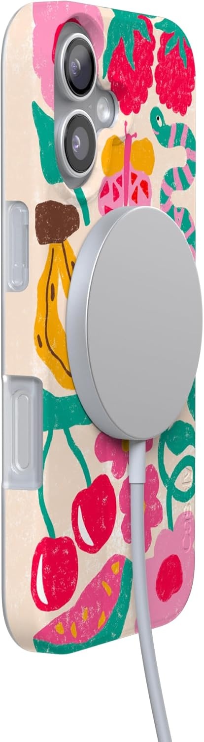 image:imageCasely iPhone 17 Case Scribble Me that Crayola Rainbow Pencil Compatible with MagSafe Classic Ultra Thin DesignDoodle Bug Crayola Crayon