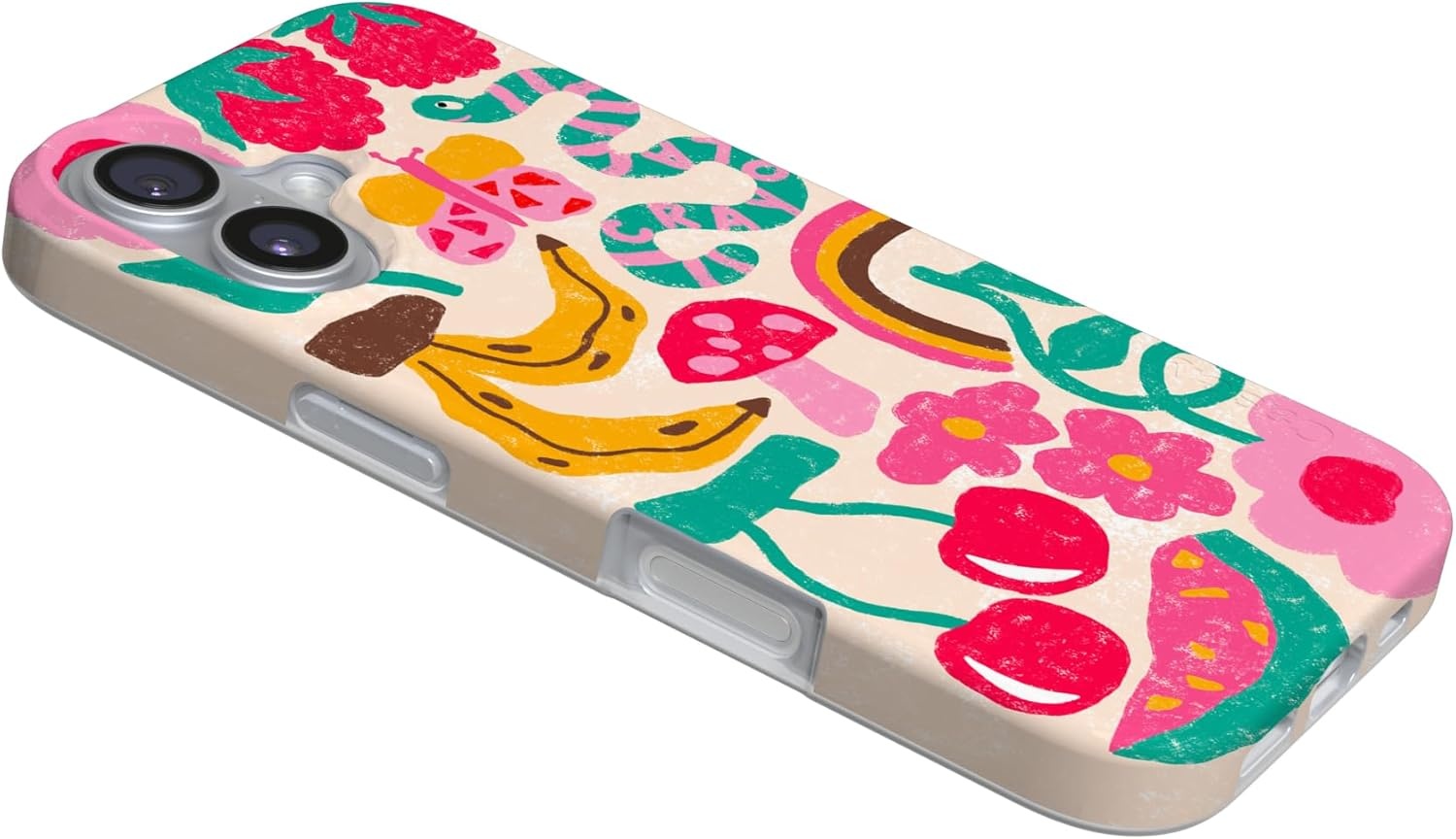 image:imageCasely iPhone 17 Case Scribble Me that Crayola Rainbow Pencil Compatible with MagSafe Classic Ultra Thin DesignDoodle Bug Crayola Crayon