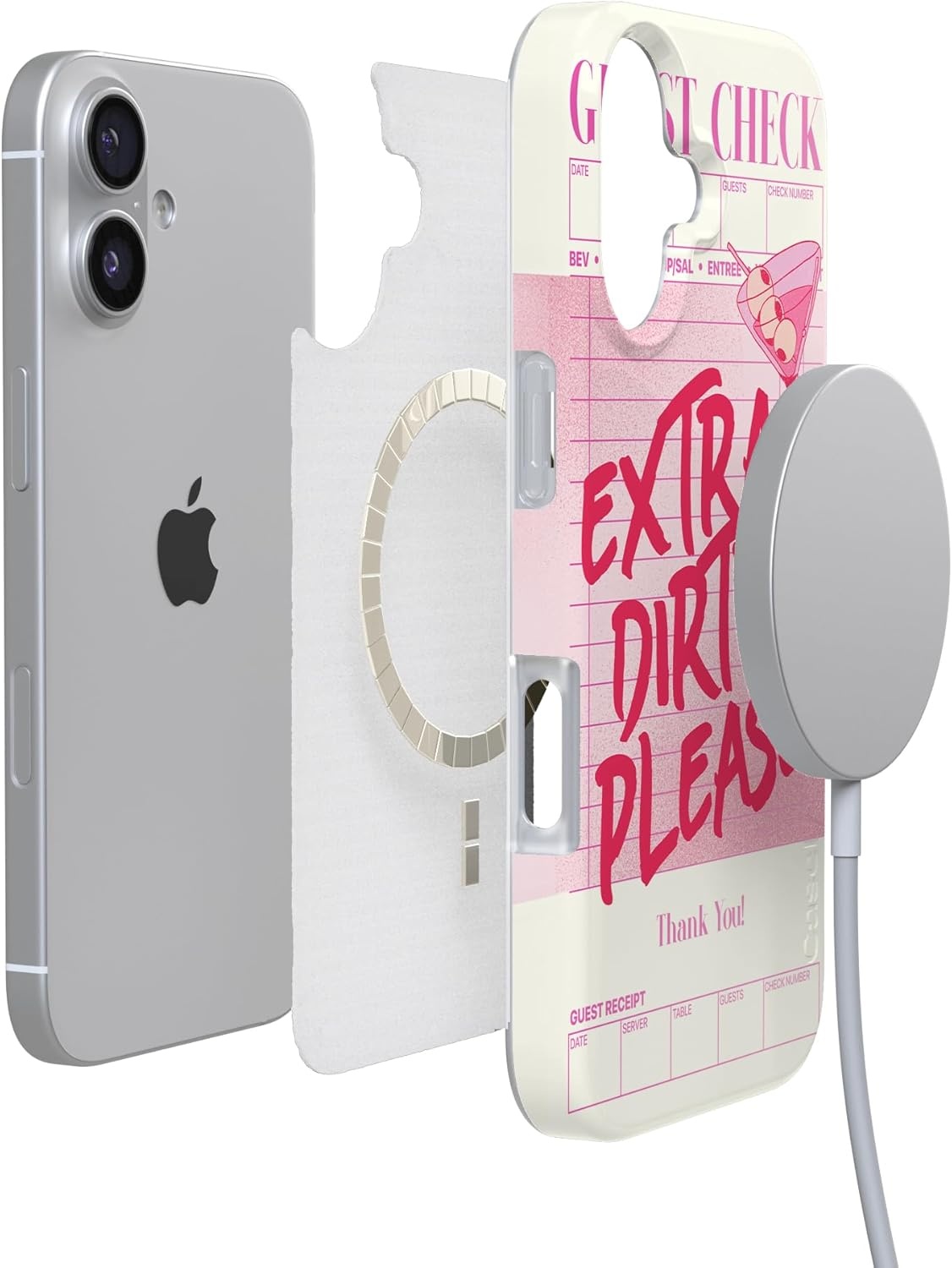 image:imageCasely iPhone 17 Case Scribble Me that Crayola Rainbow Pencil Compatible with MagSafe Classic Ultra Thin DesignExtra Dirty Please Fun on Weekdays