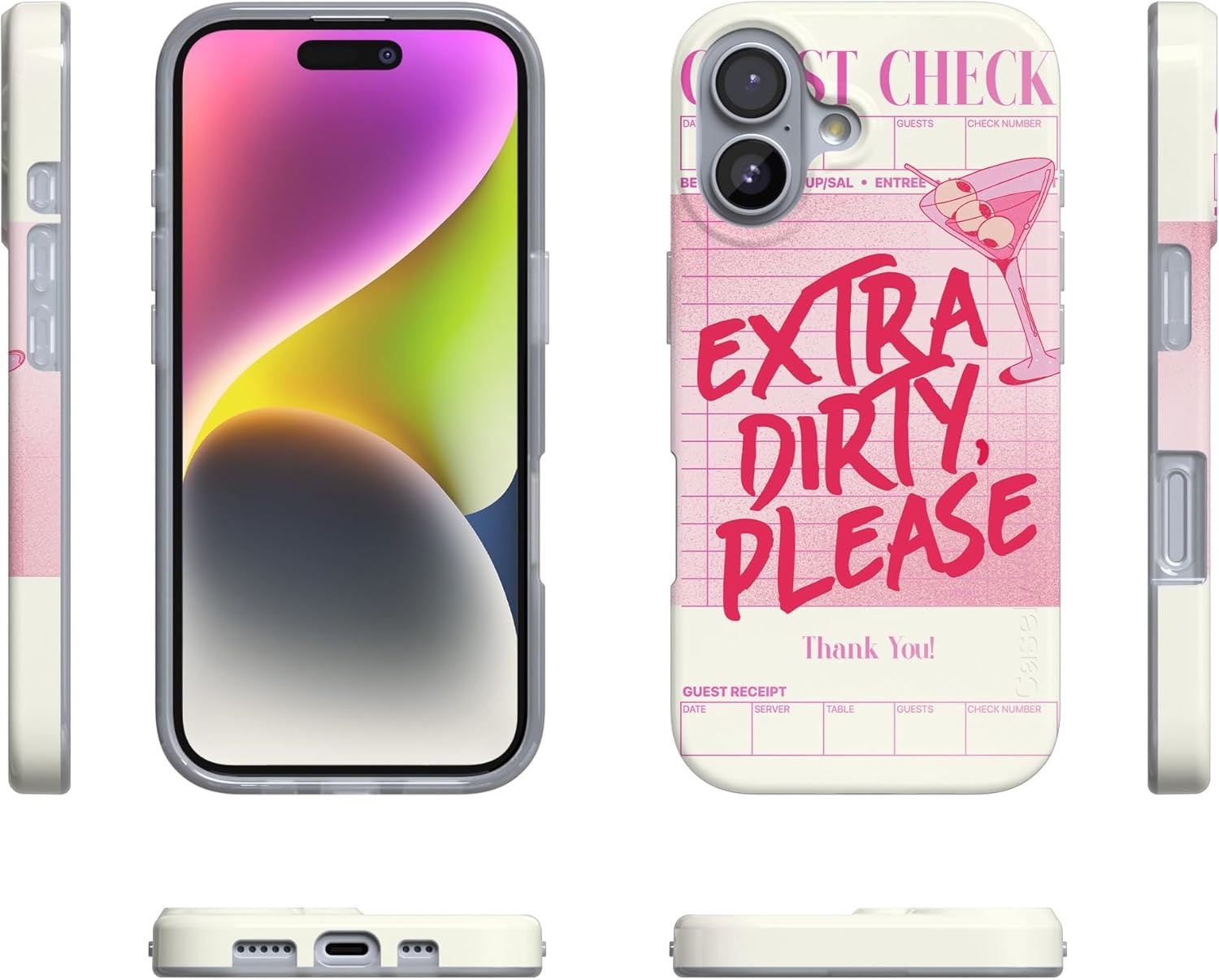 image:imageCasely iPhone 17 Case Scribble Me that Crayola Rainbow Pencil Compatible with MagSafe Classic Ultra Thin DesignExtra Dirty Please Fun on Weekdays