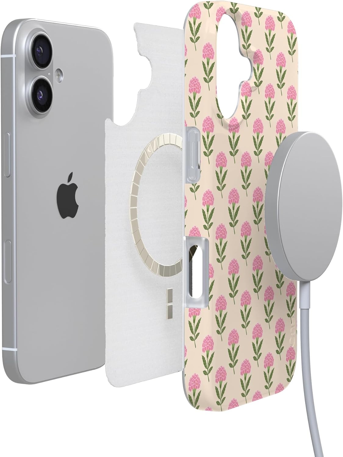 image:imageCasely iPhone 17 Case Scribble Me that Crayola Rainbow Pencil Compatible with MagSafe Classic Ultra Thin DesignJennas Flowers Fun on Weekdays