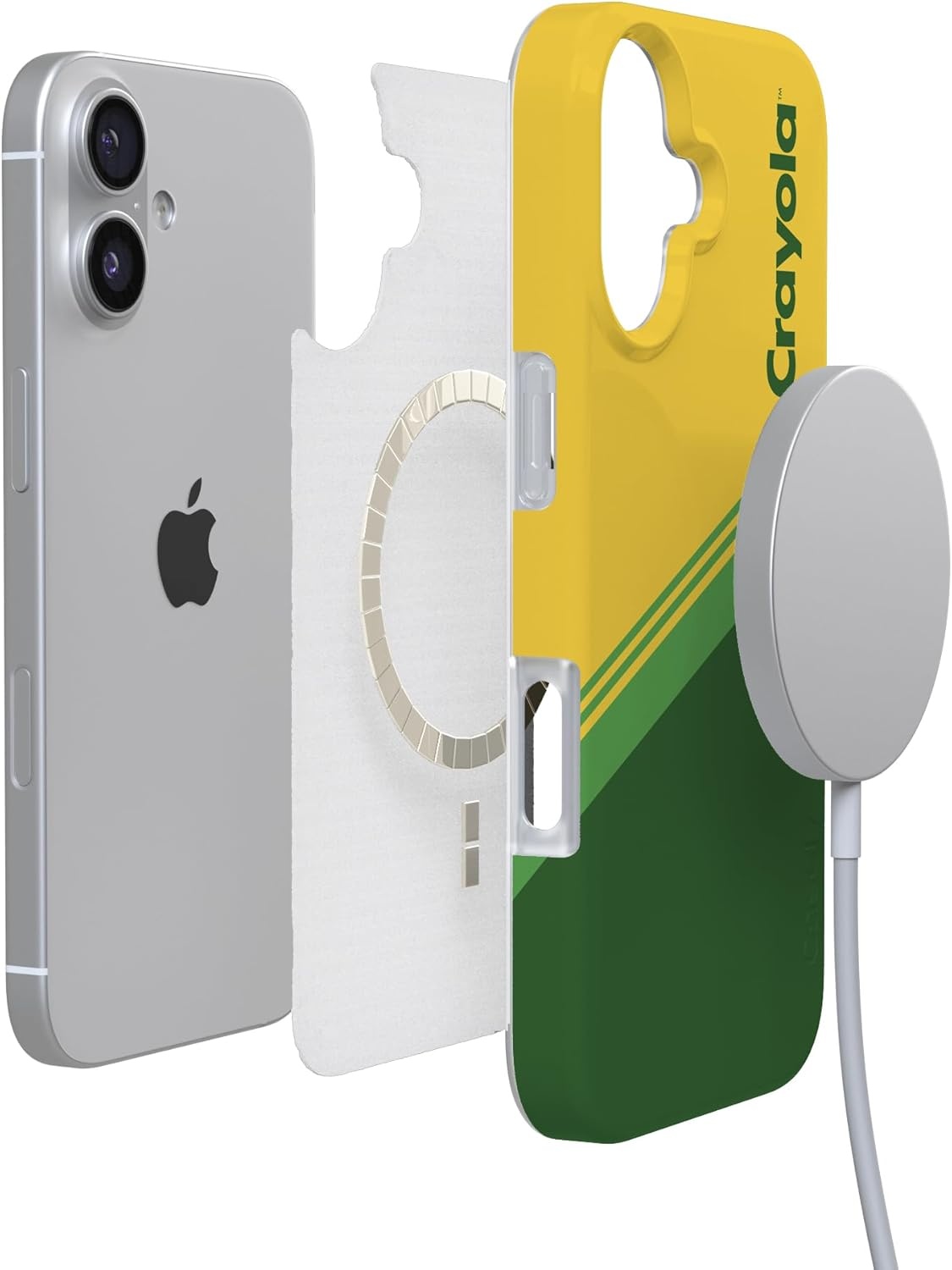 image:imageCasely iPhone 17 Case Scribble Me that Crayola Rainbow Pencil Compatible with MagSafe Classic Ultra Thin DesignKeep It Classic Crayola Crayon Box