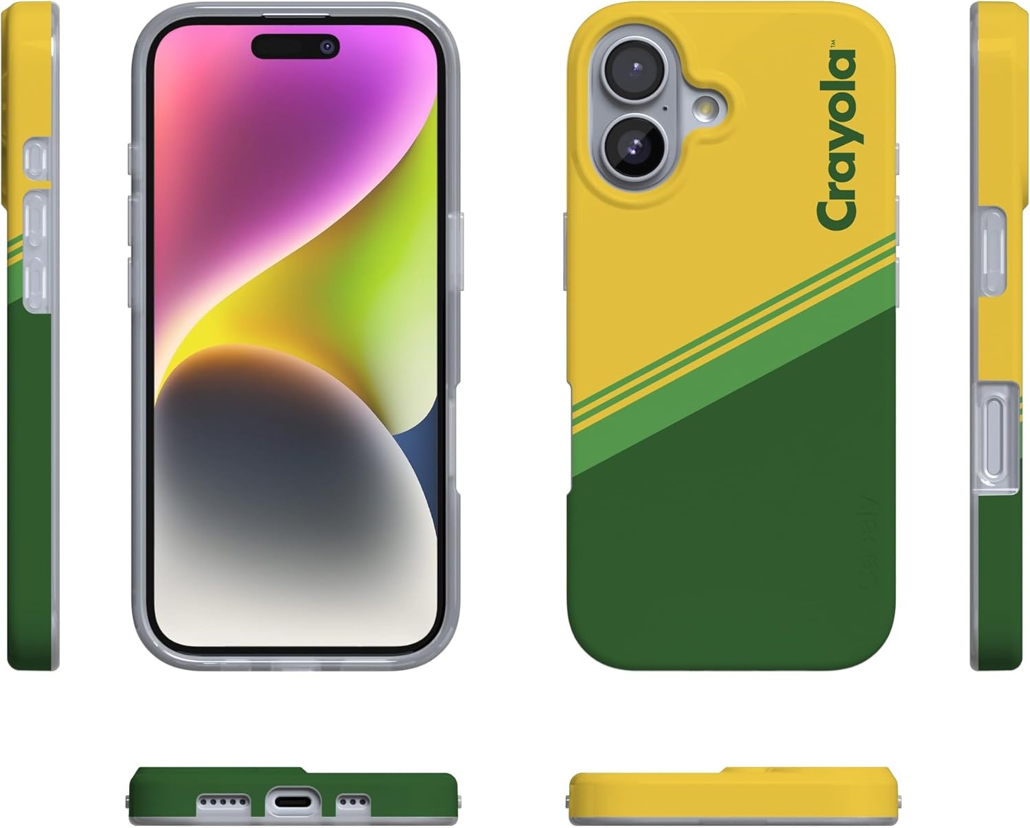 image:imageCasely iPhone 17 Case Scribble Me that Crayola Rainbow Pencil Compatible with MagSafe Classic Ultra Thin DesignKeep It Classic Crayola Crayon Box