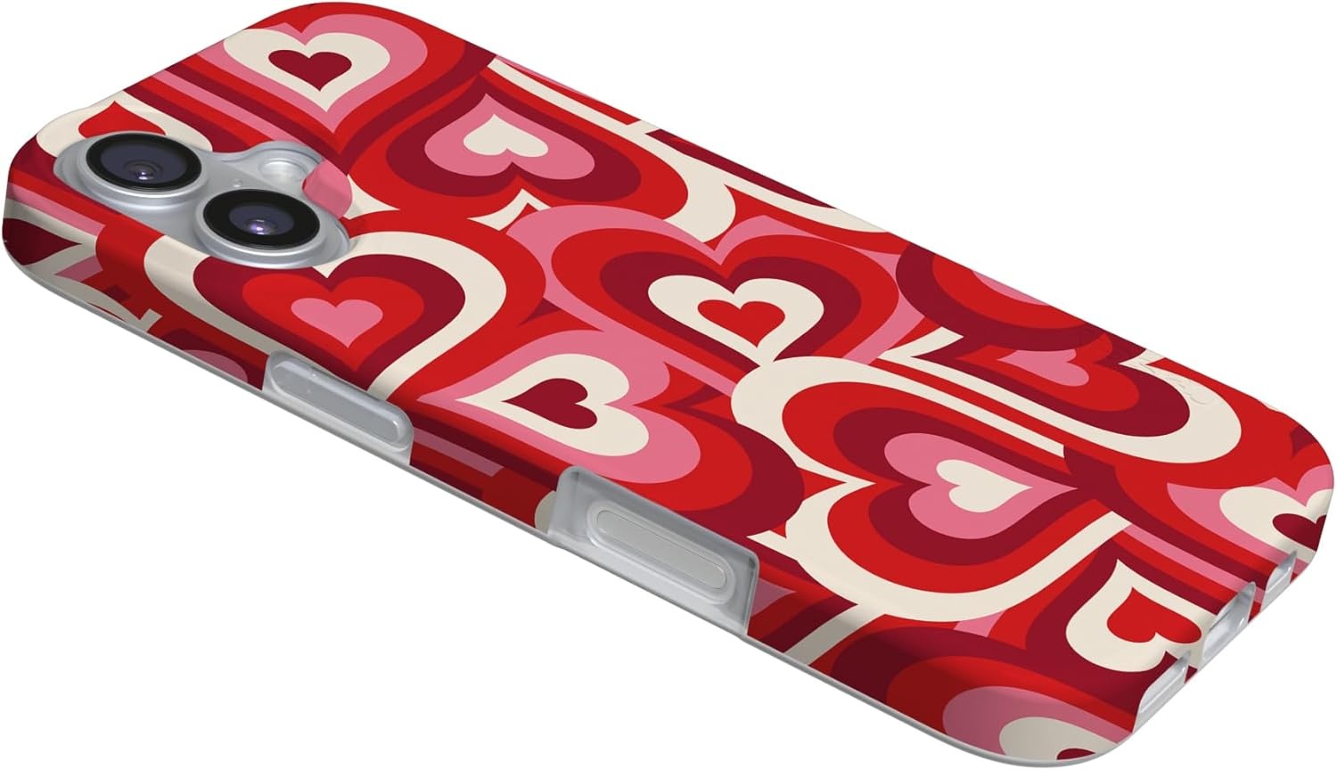 image:imageCasely iPhone 17 Case Scribble Me that Crayola Rainbow Pencil Compatible with MagSafe Classic Ultra Thin DesignLove Song Remix Ombre Hearts