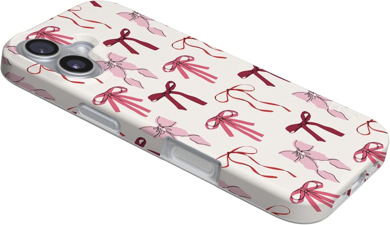 image:imageCasely iPhone 17 Case Scribble Me that Crayola Rainbow Pencil Compatible with MagSafe Classic Ultra Thin DesignLover Girlie Pink Bows