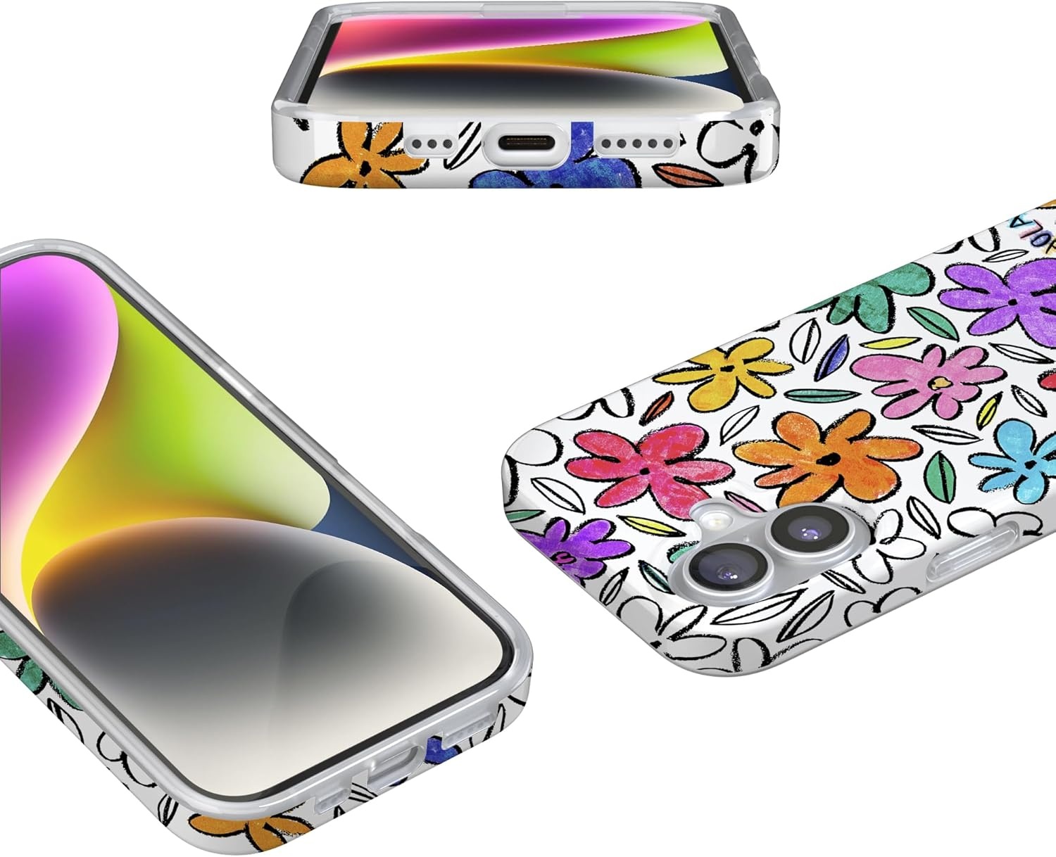 image:imageCasely iPhone 17 Case Scribble Me that Crayola Rainbow Pencil Compatible with MagSafe Classic Ultra Thin DesignOutside the Lines Crayola Marker