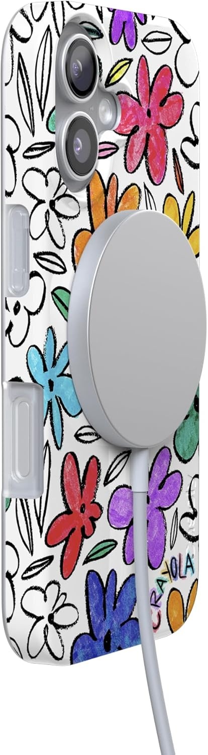 image:imageCasely iPhone 17 Case Scribble Me that Crayola Rainbow Pencil Compatible with MagSafe Classic Ultra Thin DesignOutside the Lines Crayola Marker
