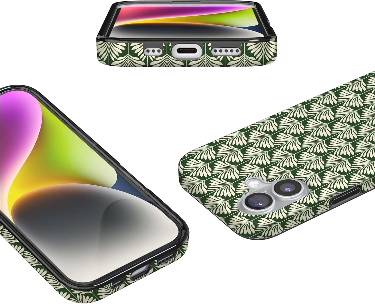 image:imageCasely iPhone 17 Case Scribble Me that Crayola Rainbow Pencil Compatible with MagSafe Classic Ultra Thin DesignThe Boyfriend Collection Cabana Nights