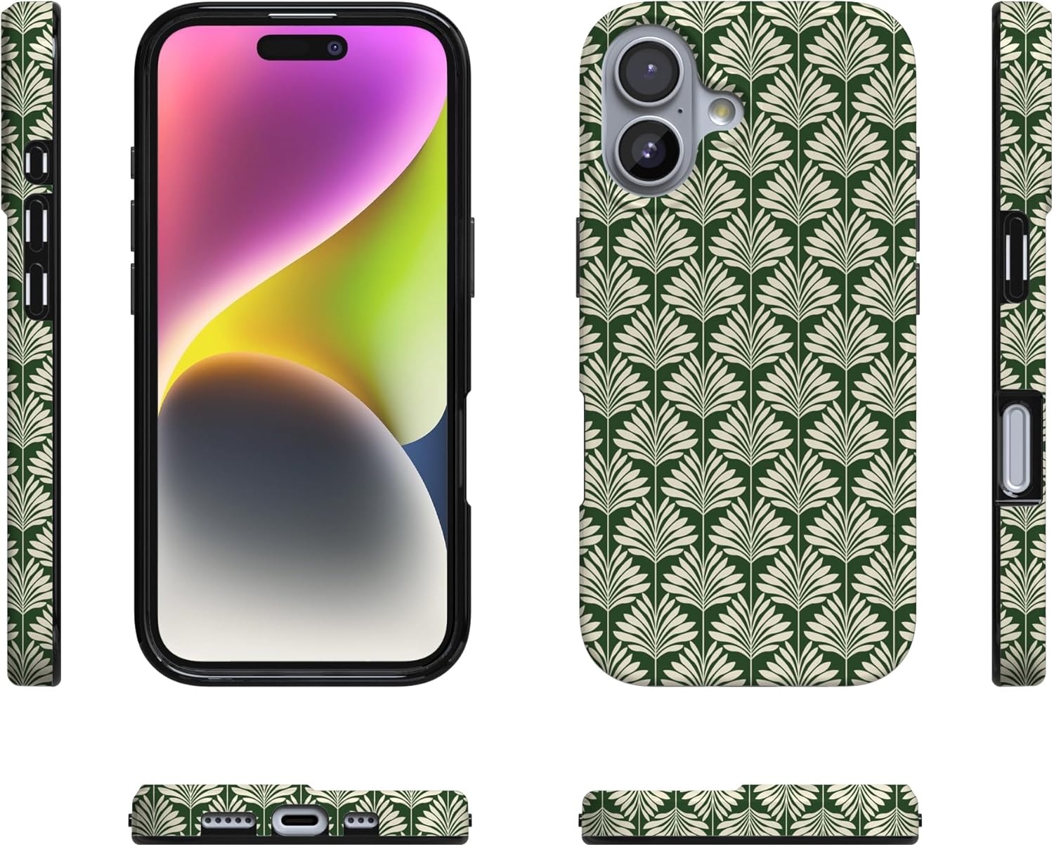 image:imageCasely iPhone 17 Case Scribble Me that Crayola Rainbow Pencil Compatible with MagSafe Classic Ultra Thin DesignThe Boyfriend Collection Cabana Nights