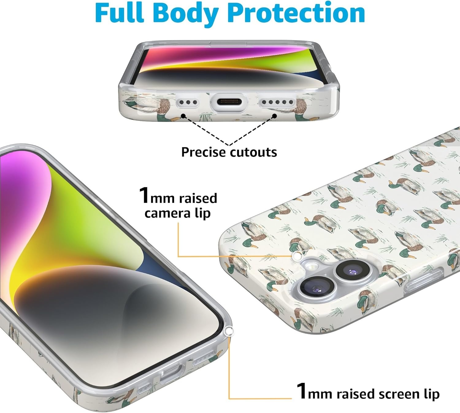 image:imageCasely iPhone 17 Case Scribble Me that Crayola Rainbow Pencil Compatible with MagSafe Classic Ultra Thin DesignThe Boyfriend Collection Mallard Co