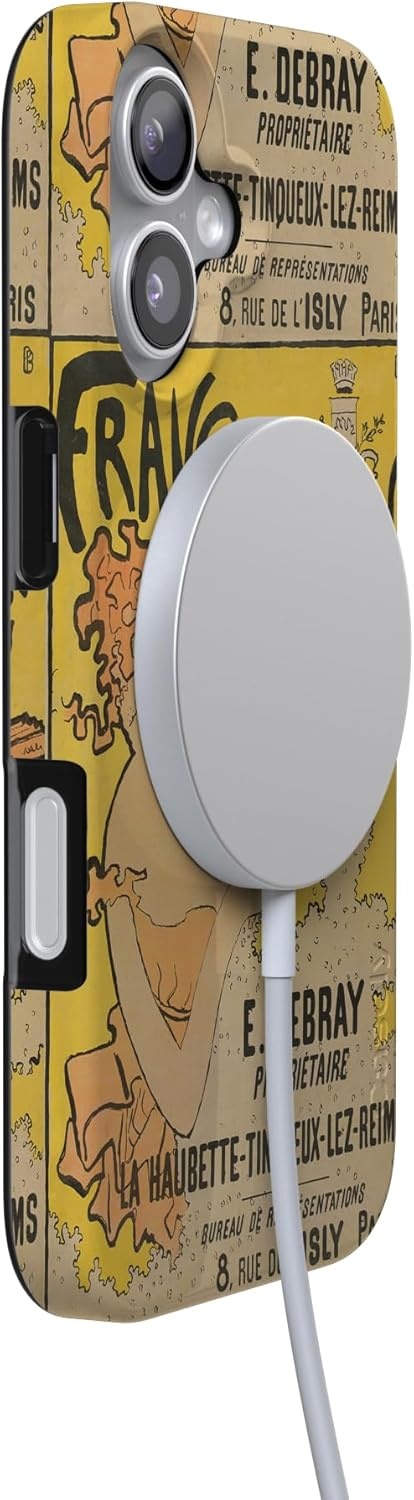image:imageCasely iPhone 17 Case Scribble Me that Crayola Rainbow Pencil Compatible with MagSafe Classic Ultra Thin DesignVan Gogh French Bubbly