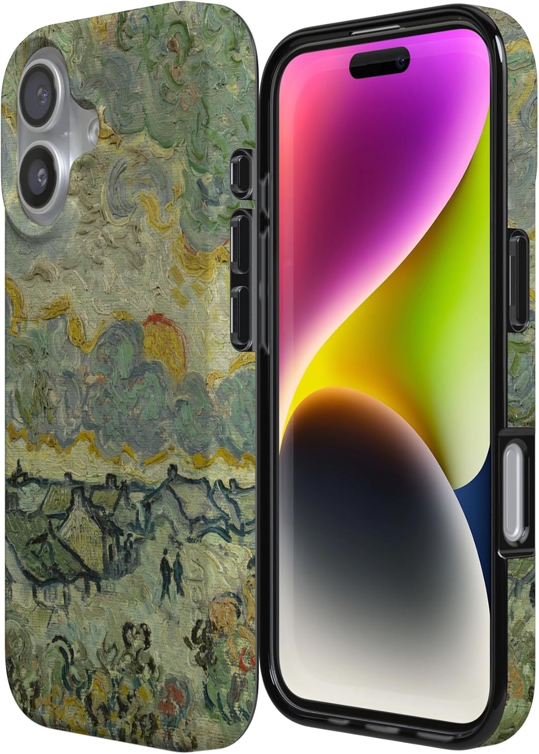 image:imageCasely iPhone 17 Case Scribble Me that Crayola Rainbow Pencil Compatible with MagSafe Classic Ultra Thin DesignVan Gogh Reminiscence of Vincent