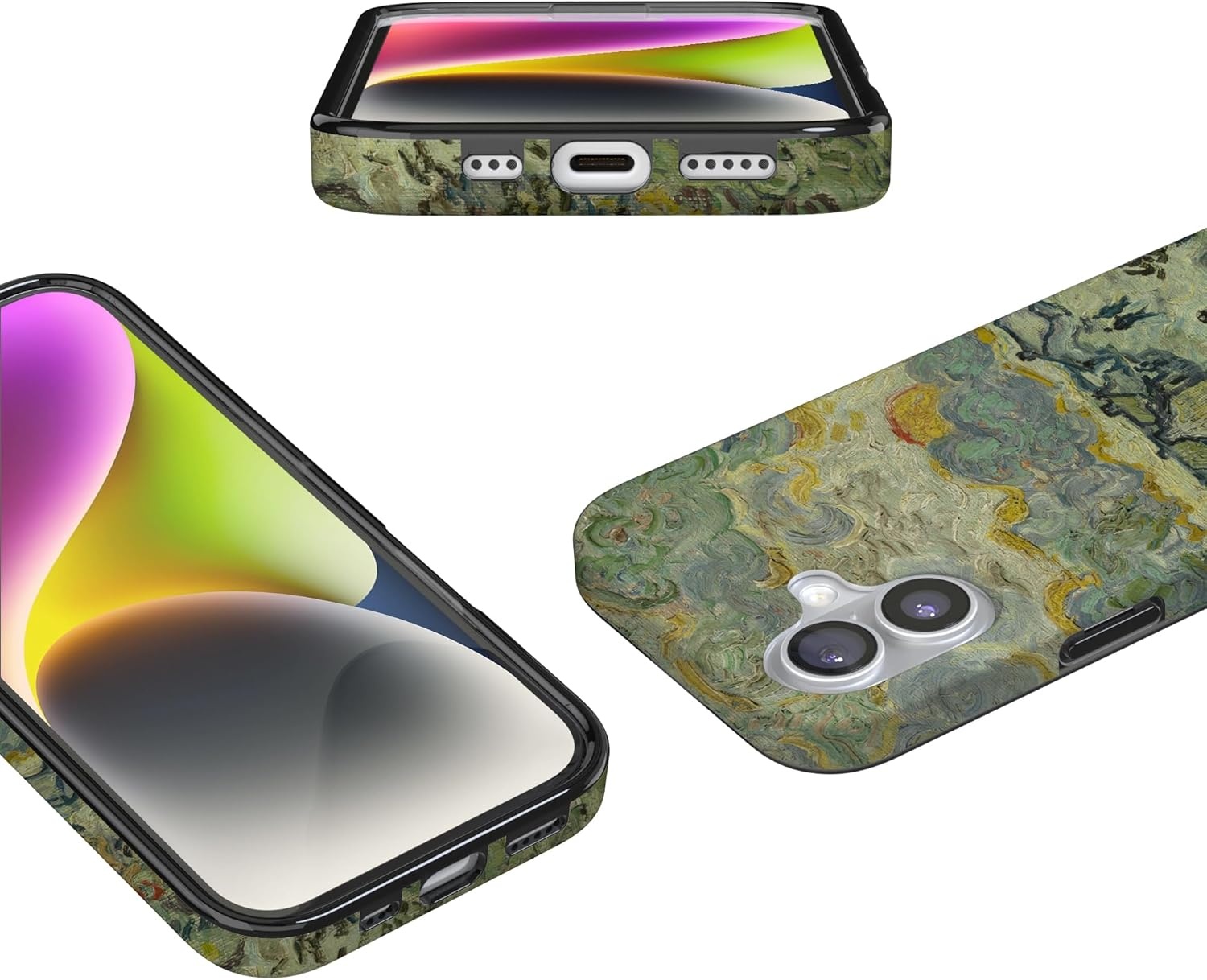image:imageCasely iPhone 17 Case Scribble Me that Crayola Rainbow Pencil Compatible with MagSafe Classic Ultra Thin DesignVan Gogh Reminiscence of Vincent