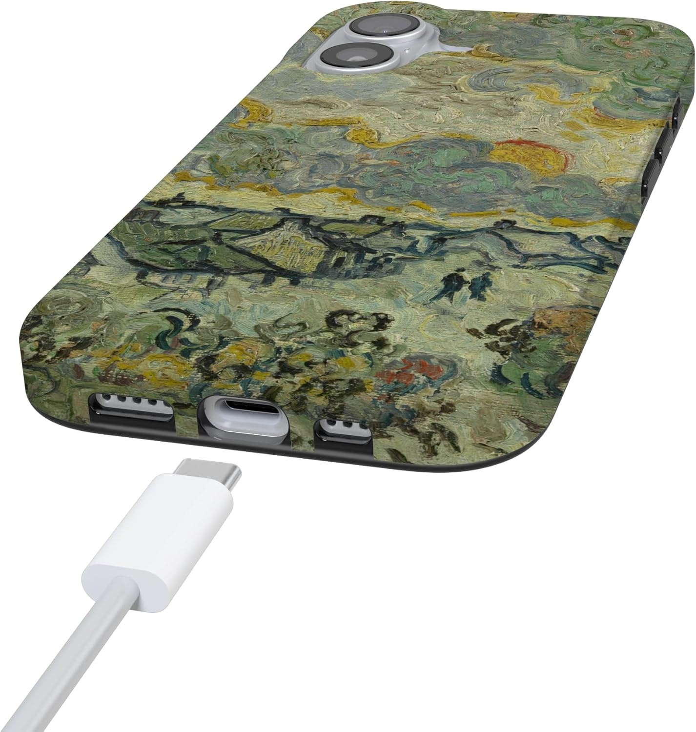 image:imageCasely iPhone 17 Case Scribble Me that Crayola Rainbow Pencil Compatible with MagSafe Classic Ultra Thin DesignVan Gogh Reminiscence of Vincent