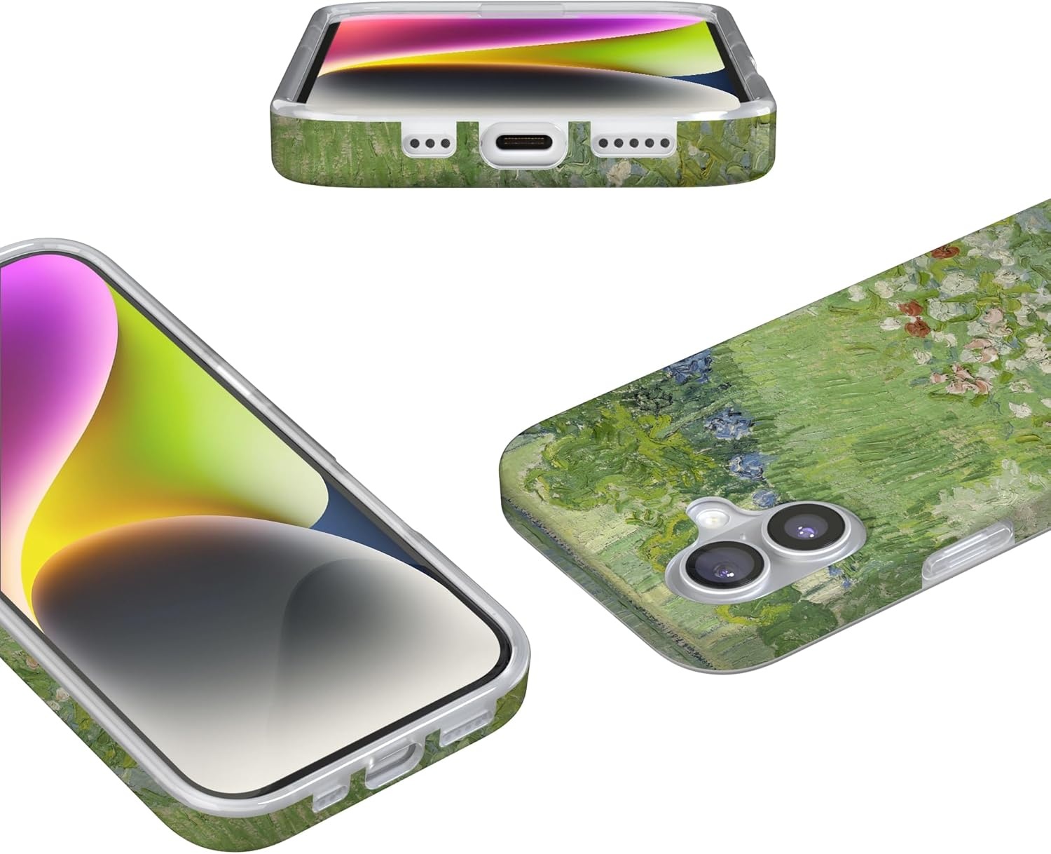 image:imageCasely iPhone 17 Case Scribble Me that Crayola Rainbow Pencil Compatible with MagSafe Classic Ultra Thin DesignVan Gogh Vincents Admired Garden
