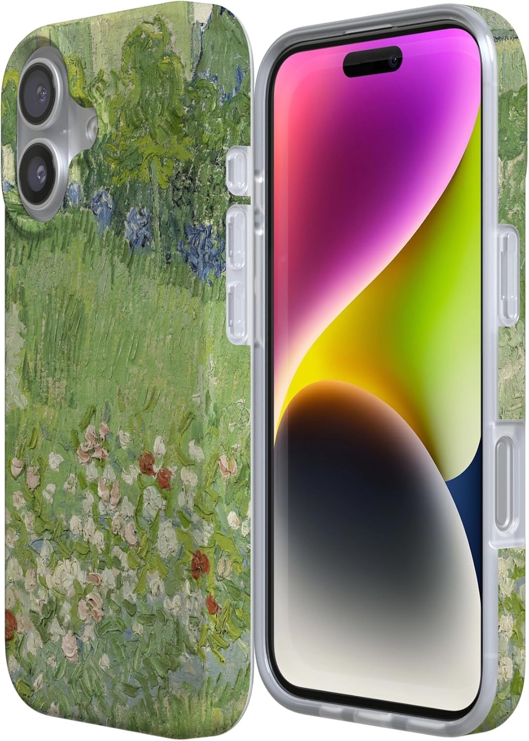 image:imageCasely iPhone 17 Case Scribble Me that Crayola Rainbow Pencil Compatible with MagSafe Classic Ultra Thin DesignVan Gogh Vincents Admired Garden