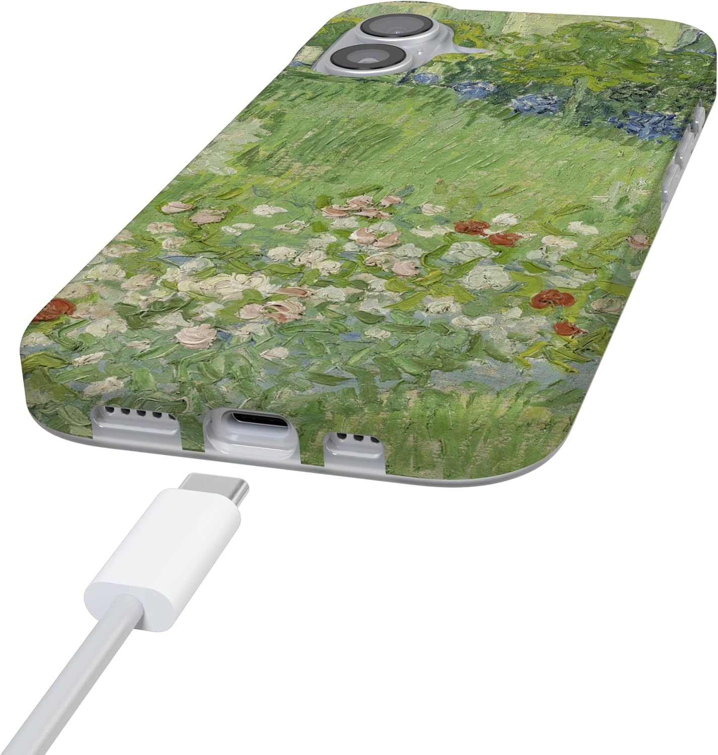 image:imageCasely iPhone 17 Case Scribble Me that Crayola Rainbow Pencil Compatible with MagSafe Classic Ultra Thin DesignVan Gogh Vincents Admired Garden