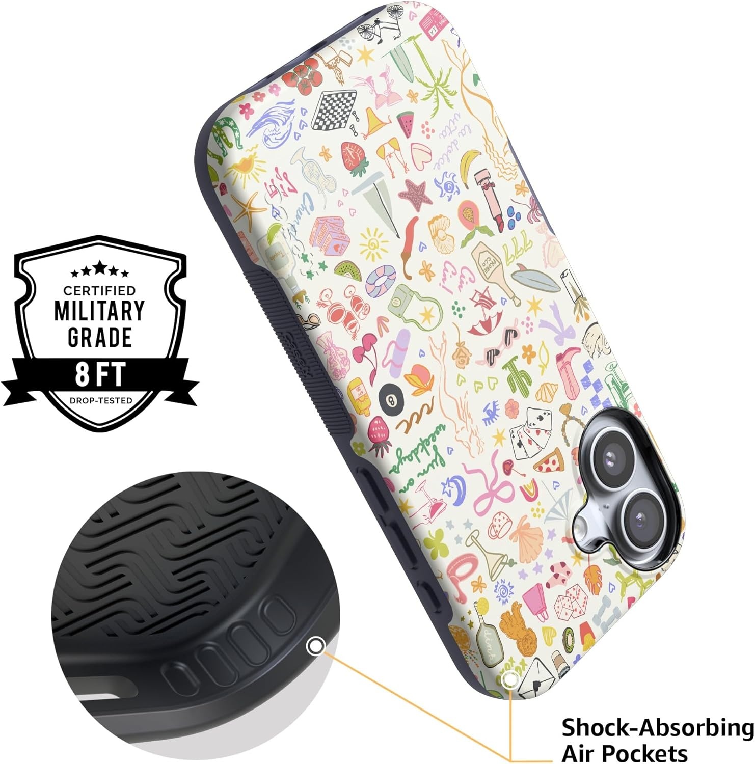 image:imageCasely iPhone 17 Case Starfish Wishes Coral Pink Shimmer Bold Protective Design MagSafe Compatible DesignAll the Fun Things Fun on Weekdays