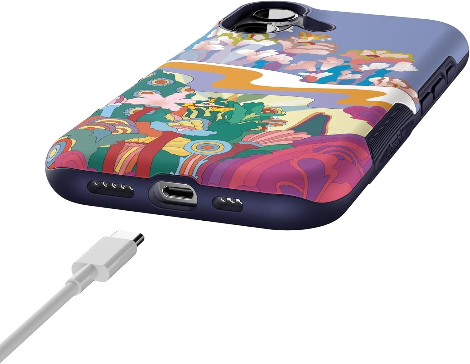 image:imageCasely iPhone 17 Case Starfish Wishes Coral Pink Shimmer Bold Protective Design MagSafe Compatible DesignBeneath the Waves The Beatles Yellow Submarine