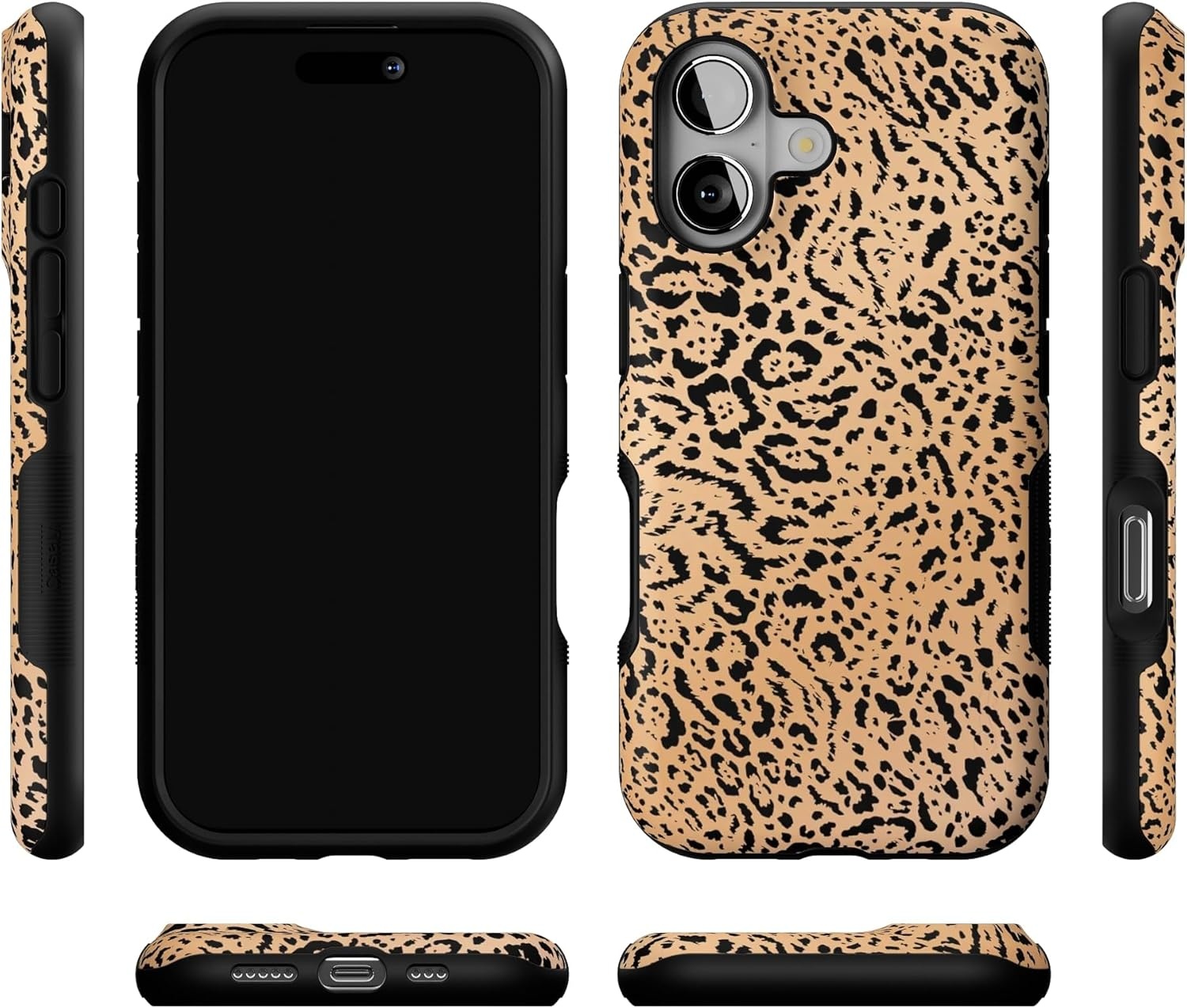 image:imageCasely iPhone 17 Case Starfish Wishes Coral Pink Shimmer Bold Protective Design MagSafe Compatible DesignBorn to Be Wild Jaguar Print