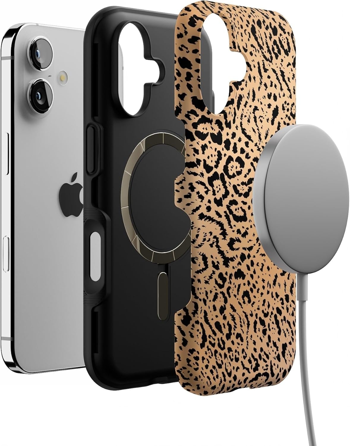 image:imageCasely iPhone 17 Case Starfish Wishes Coral Pink Shimmer Bold Protective Design MagSafe Compatible DesignBorn to Be Wild Jaguar Print