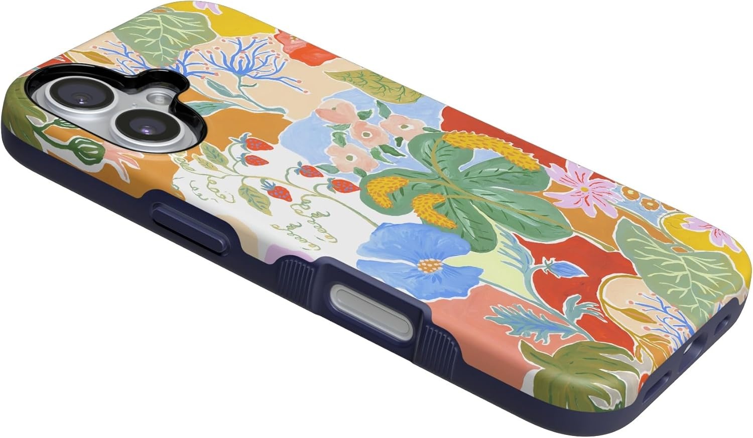 image:imageCasely iPhone 17 Case Starfish Wishes Coral Pink Shimmer Bold Protective Design MagSafe Compatible DesignBotanical Blooms Floral Patchwork