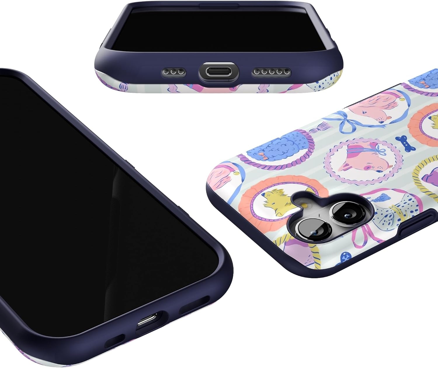 image:imageCasely iPhone 17 Case Starfish Wishes Coral Pink Shimmer Bold Protective Design MagSafe Compatible DesignChateau Pups French Dog