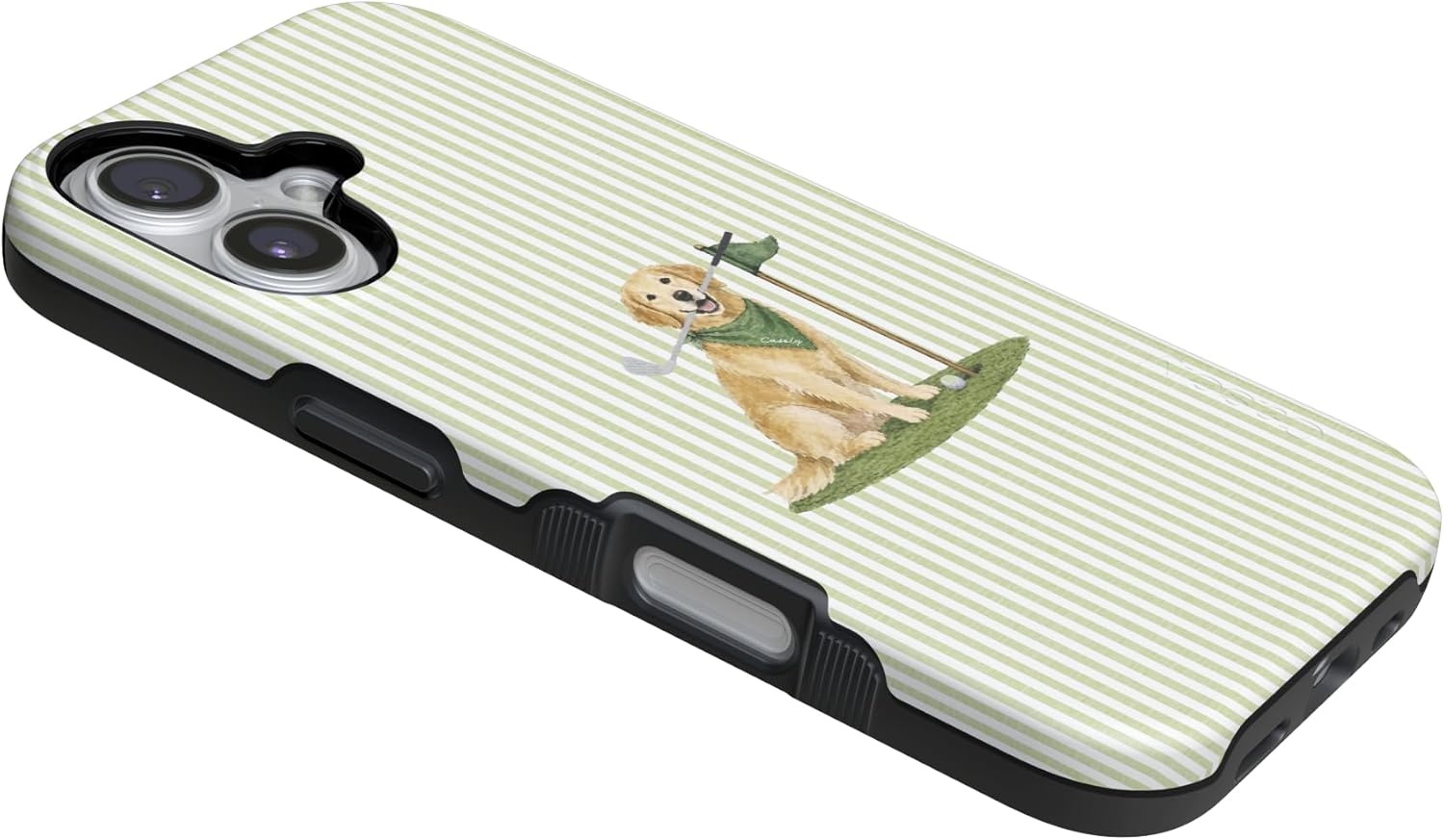 image:imageCasely iPhone 17 Case Starfish Wishes Coral Pink Shimmer Bold Protective Design MagSafe Compatible DesignClubhouse Golden on the Green