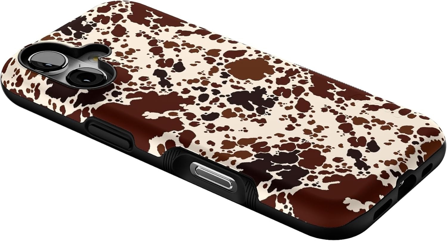 image:imageCasely iPhone 17 Case Starfish Wishes Coral Pink Shimmer Bold Protective Design MagSafe Compatible DesignCowgirl Envy Cow Print