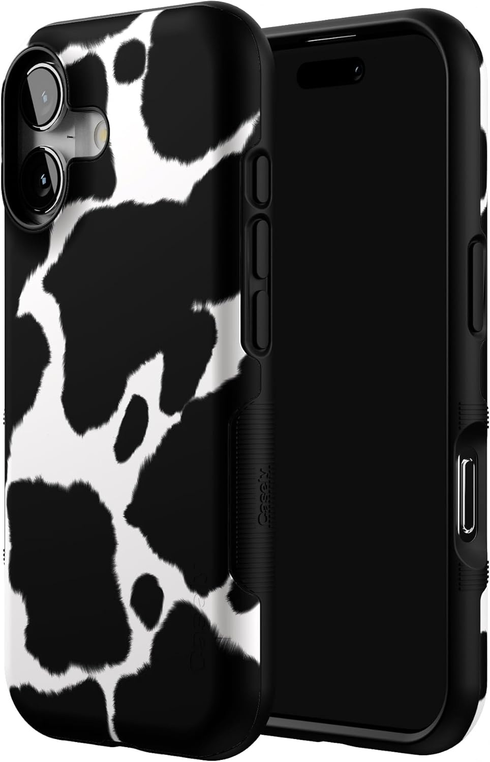 image:imageCasely iPhone 17 Case Starfish Wishes Coral Pink Shimmer Bold Protective Design MagSafe Compatible DesignCurrent MOOd Cow Print