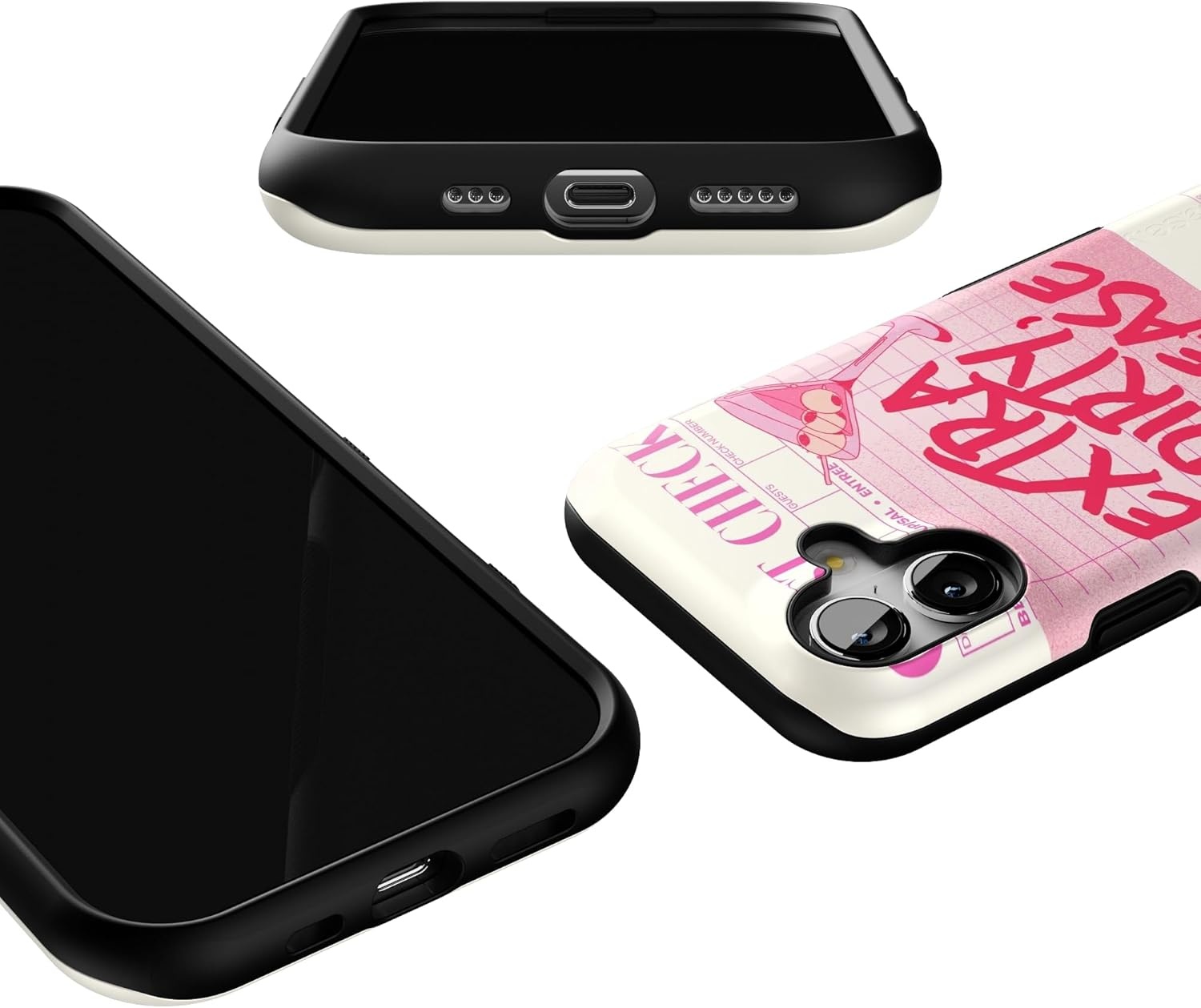 image:imageCasely iPhone 17 Case Starfish Wishes Coral Pink Shimmer Bold Protective Design MagSafe Compatible DesignExtra Dirty Please Fun on Weekdays