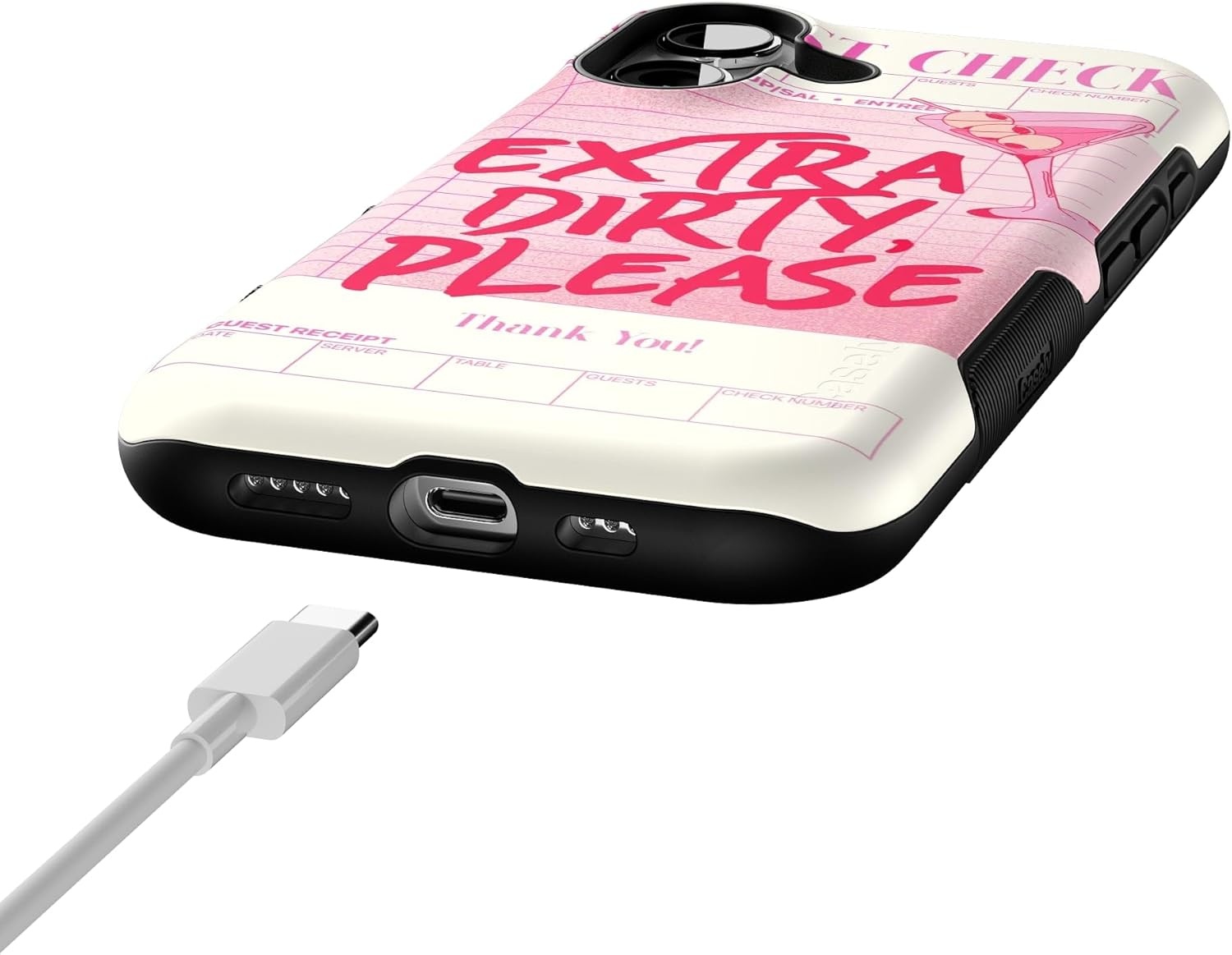 image:imageCasely iPhone 17 Case Starfish Wishes Coral Pink Shimmer Bold Protective Design MagSafe Compatible DesignExtra Dirty Please Fun on Weekdays